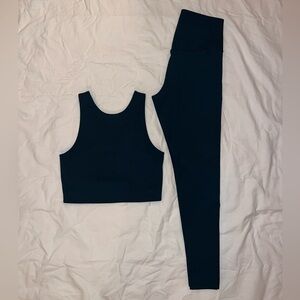 Girlfriend Collective Deep Green Activewear Set